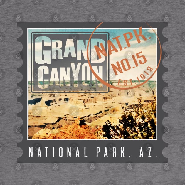 Grand Canyon National Park Stamp by Northofthepines